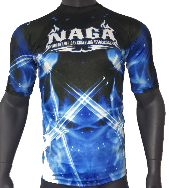 NAGA BLUE FLAME RASH GUARD