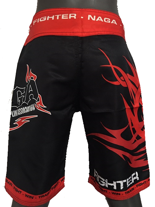 NAGA BLACK TRIBAL BOARD SHORTS