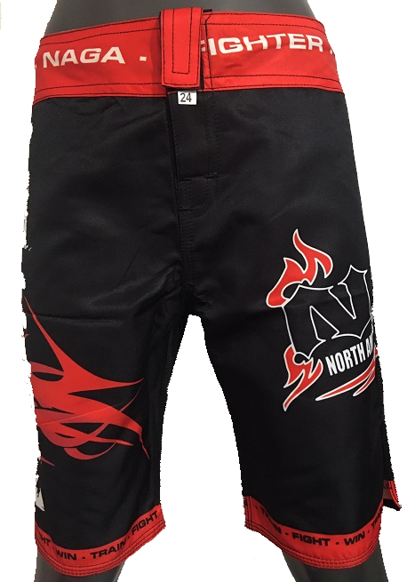 NAGA BLACK TRIBAL BOARD SHORTS