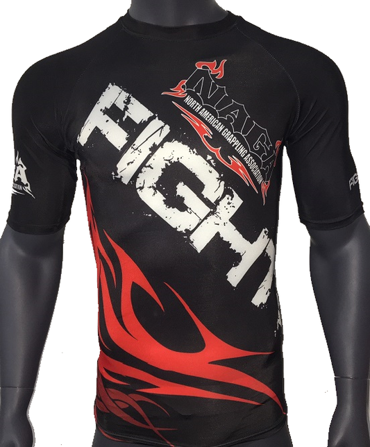 NAGA BLACK TRIBAL RASH GUARD