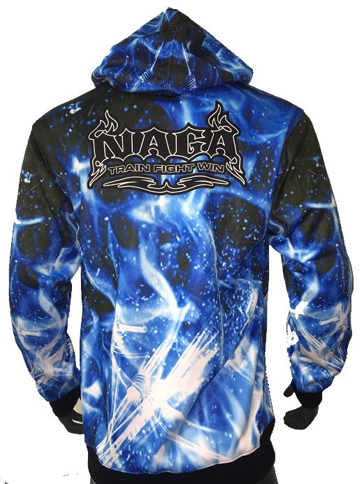 NAGA BLUE FLAME HOODIE ZIP OR PULL