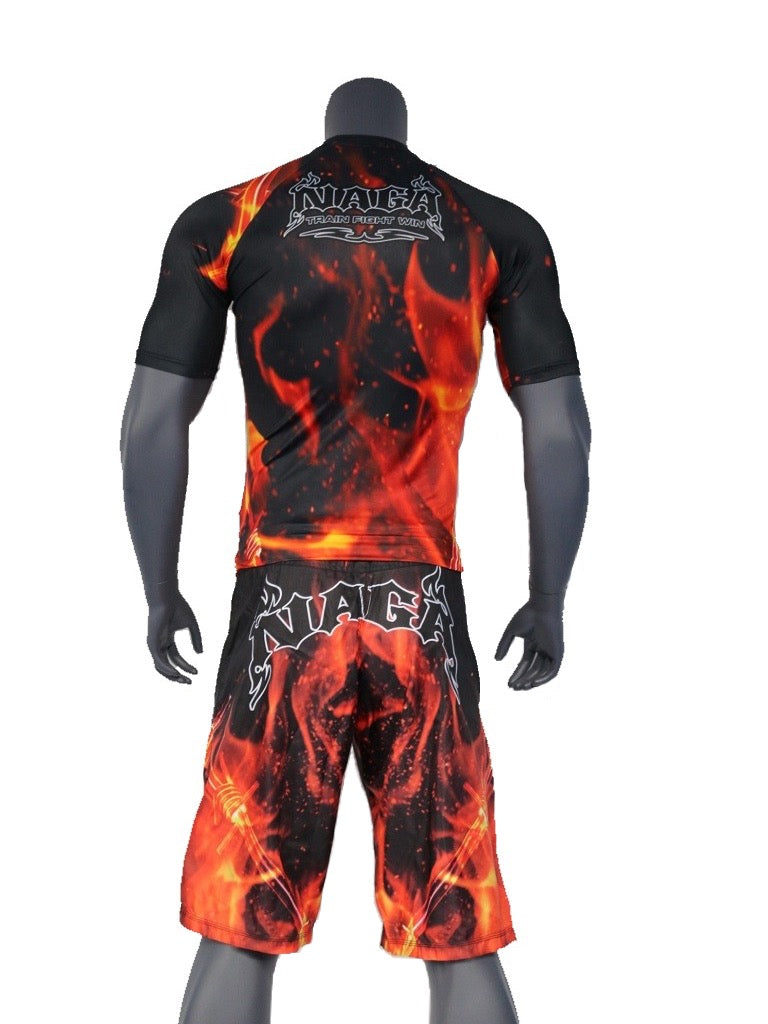 NAGA FLAME SHORT SLEEVE RASH GUARD