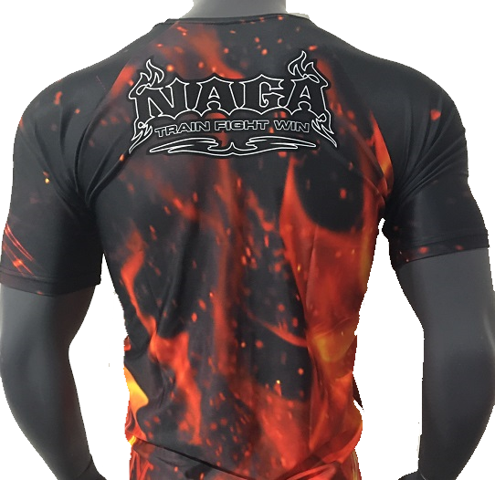 NAGA FLAME SHORT SLEEVE RASH GUARD