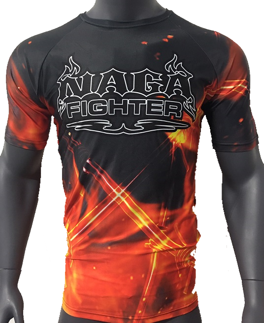 NAGA FLAME SHORT SLEEVE RASH GUARD