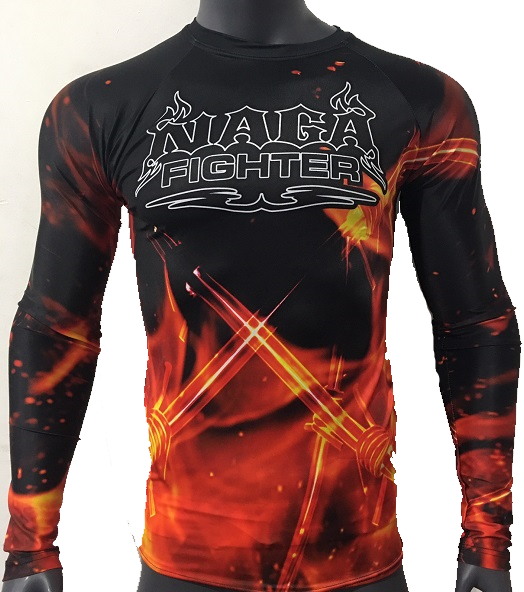 NAGA FLAME LONG SLEEVE RASH GUARD