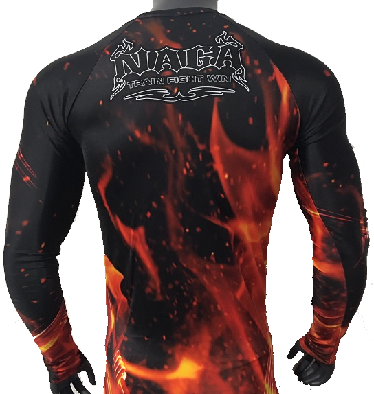 NAGA FLAME LONG SLEEVE RASH GUARD