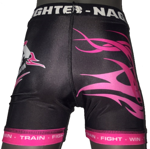 NAGA PINK TRIBAL COMPRESSION SHORTS