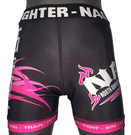 NAGA PINK TRIBAL COMPRESSION SHORTS