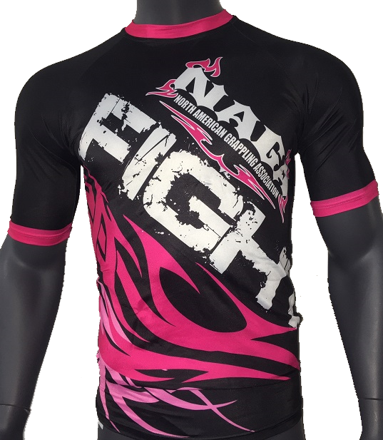 NAGA PINK TRIBAL RASH GUARD