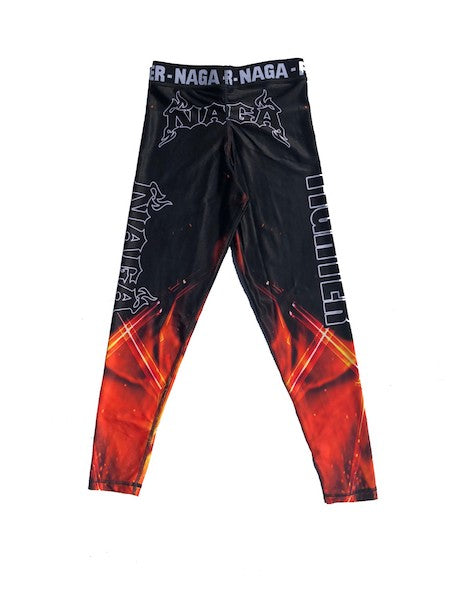 NAGA ORANGE FLAME COMPRESSION PANTS